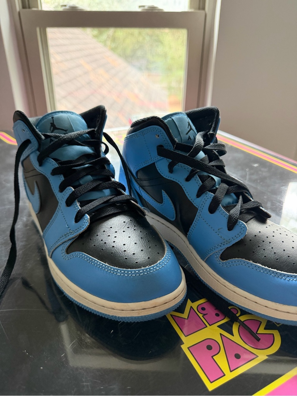 Jordan Kids' High-Top Sneakers in Blue and Black